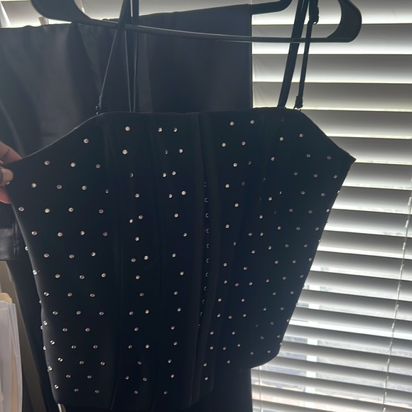 Black Rhinestone Bustier - Picture 4 of 4
